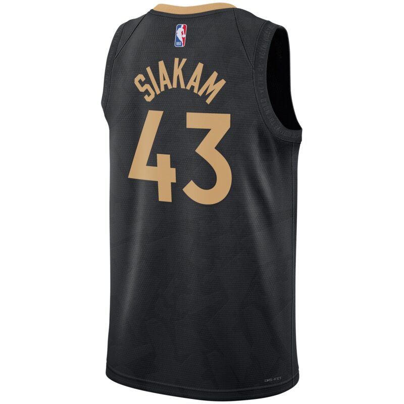 Pascal Siakam Toronto Raptors Unisex 2022/23 Swingman Jersey - City Edition - Black - Image 3