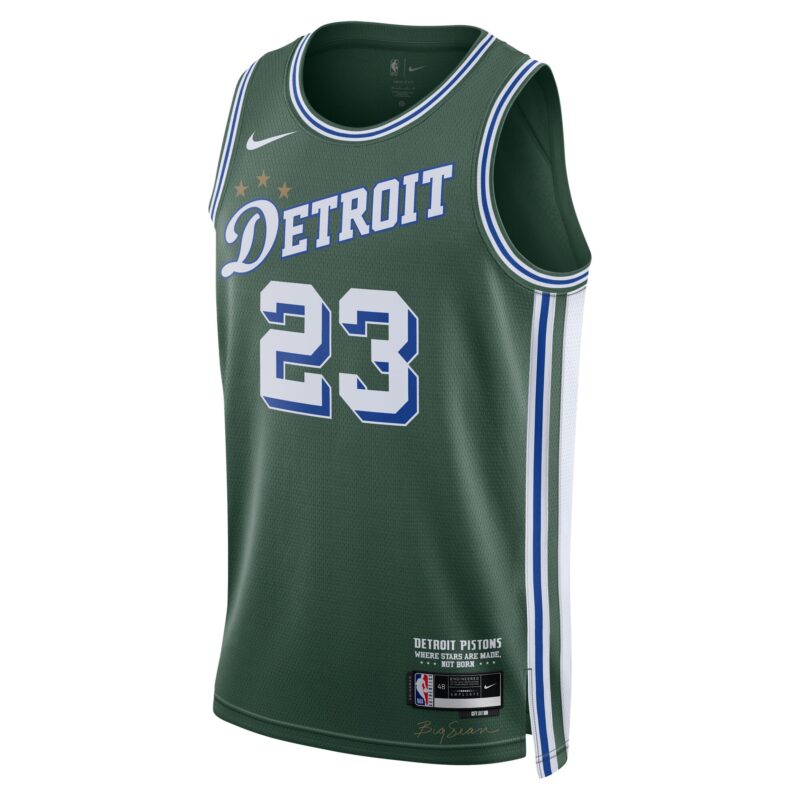 Jaden Ivey Detroit Pistons 2022/23 Swingman Jersey - City Edition - Green - Image 2