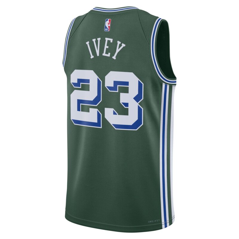 Jaden Ivey Detroit Pistons 2022/23 Swingman Jersey - City Edition - Green - Image 3