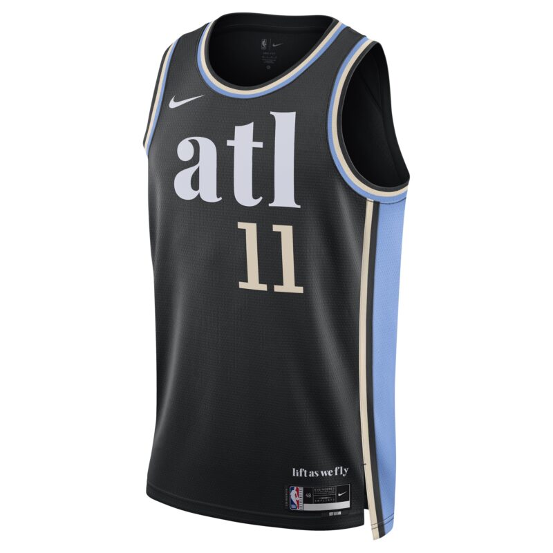 Trae Young Atlanta Hawks Unisex 2023/24 Swingman Jersey - Black - City Edition - Image 2