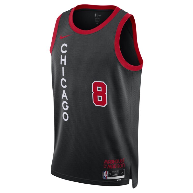 Zach LaVine Chicago Bulls Unisex 2023/24 Swingman Jersey - Black - City Edition - Image 2