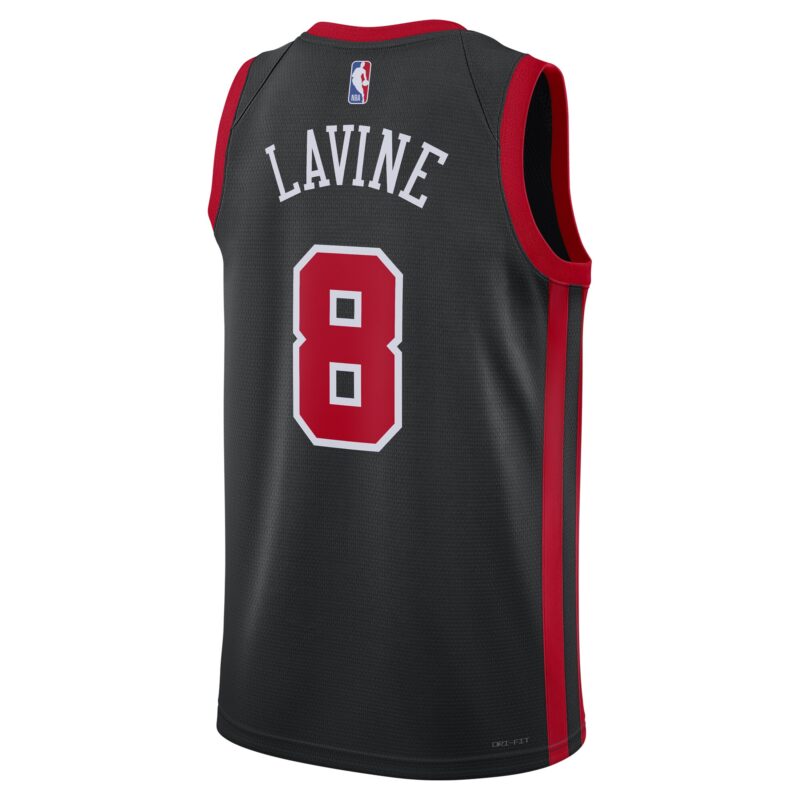 Zach LaVine Chicago Bulls Unisex 2023/24 Swingman Jersey - Black - City Edition - Image 3