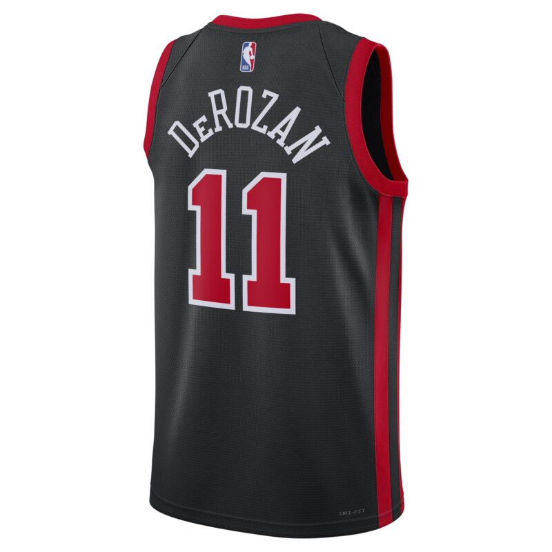 DeMar DeRozan Chicago Bulls Unisex 2023/24 Swingman Jersey - Black - City Edition - Image 3