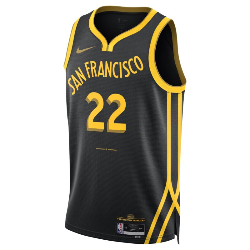 Andrew Wiggins Golden State Warriors Unisex 2023/24 Swingman Jersey - Black - City Edition - Image 2