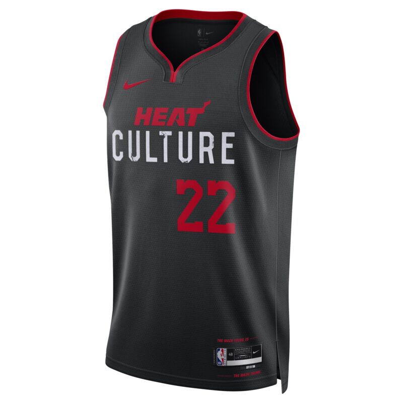Jimmy Butler Miami Heat Unisex 2023/24 Swingman Jersey - Black - City Edition - Image 2
