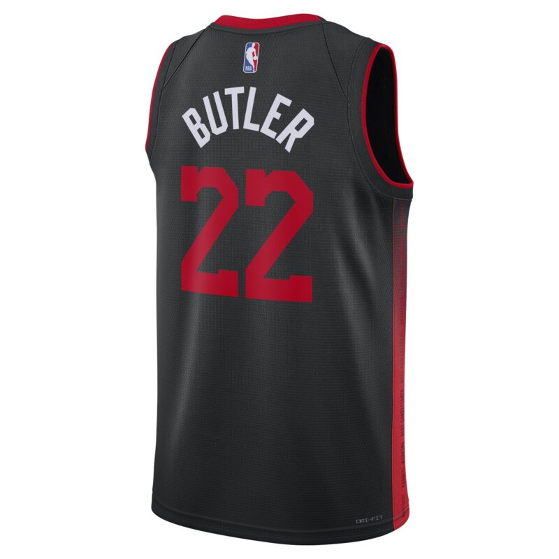 Jimmy Butler Miami Heat Unisex 2023/24 Swingman Jersey - Black - City Edition - Image 3