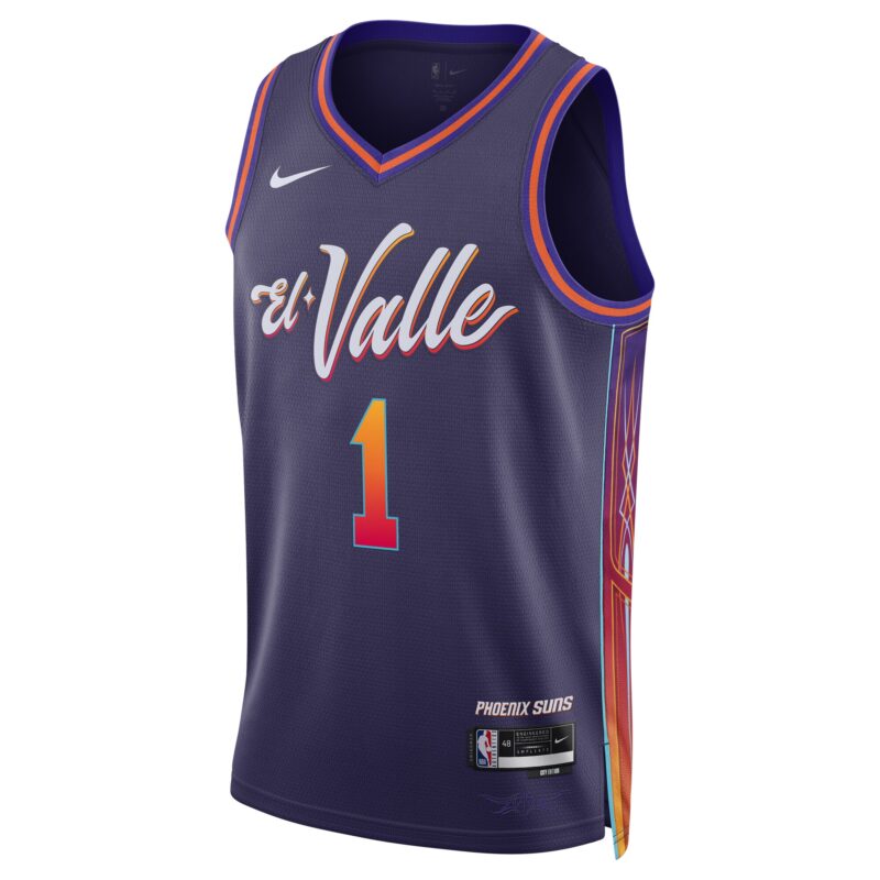 Devin Booker Phoenix Suns Unisex 2023/24 Swingman Jersey - Purple - City Edition - Image 2