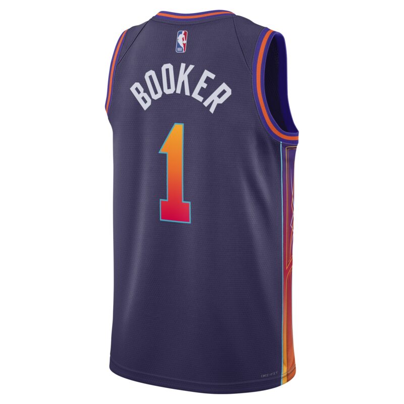 Devin Booker Phoenix Suns Unisex 2023/24 Swingman Jersey - Purple - City Edition - Image 3