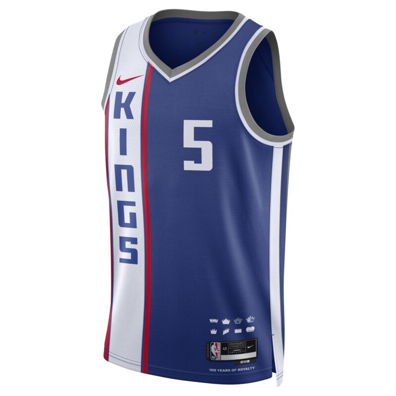 De'Aaron Fox Sacramento Kings Unisex 2023/24 Swingman Jersey - Blue - City Edition - Image 2