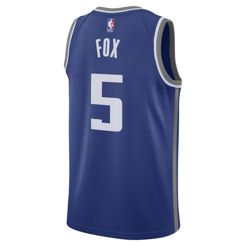 De'Aaron Fox Sacramento Kings Unisex 2023/24 Swingman Jersey - Blue - City Edition - Image 3