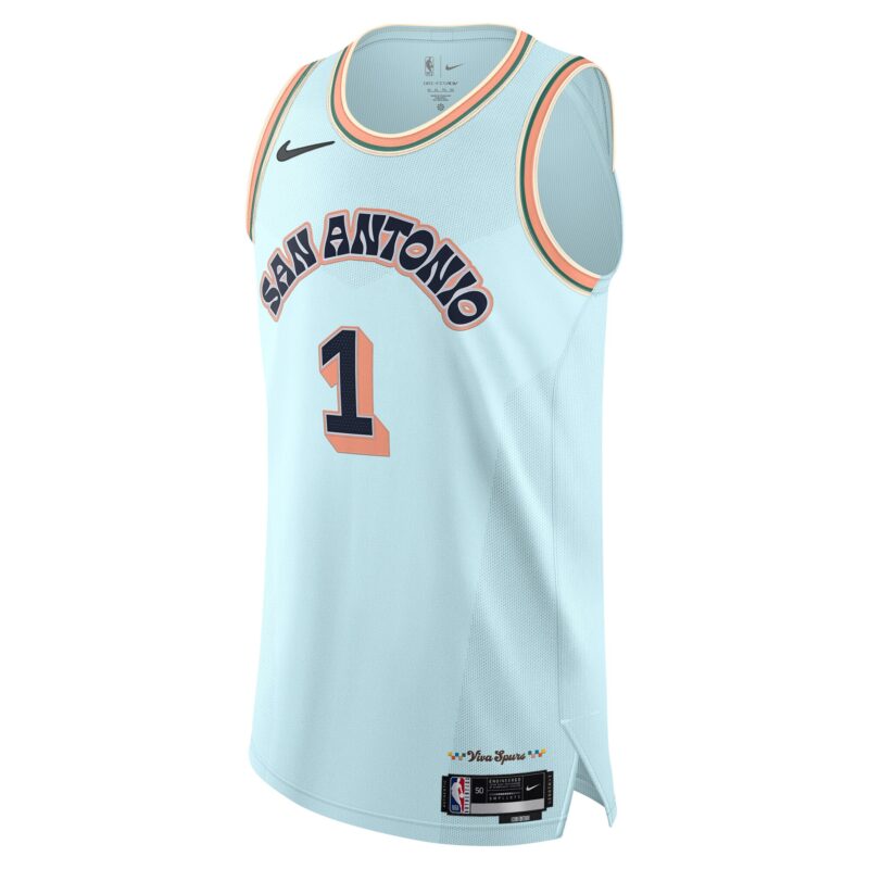 Victor Wembanyama San Antonio Spurs 2024/25 Player Jersey - City Edition - Light Blue - Image 2