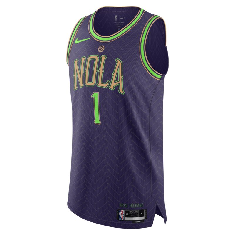 Zion Williamson New Orleans Pelicans 2024/25 Player Jersey - City Edition - Purple - Image 2