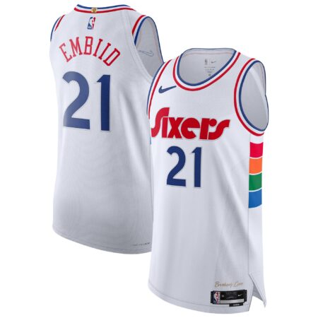 Joel Embiid Philadelphia 76ers 2024/25 Player Jersey - City Edition - White