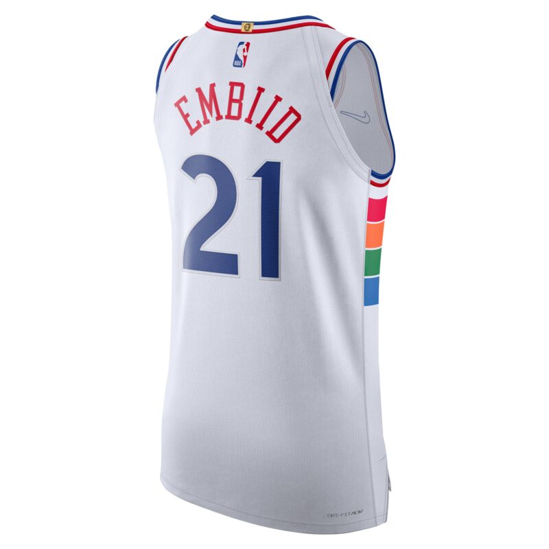 Joel Embiid Philadelphia 76ers 2024/25 Player Jersey - City Edition - White - Image 3