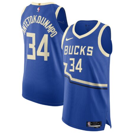 Giannis Antetokounmpo Milwaukee Bucks 2024/25 Player Jersey - City Edition - Royal