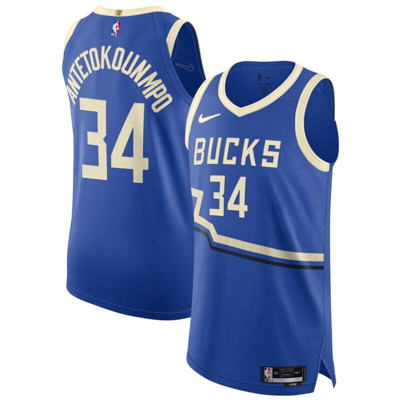 Giannis Antetokounmpo Milwaukee Bucks 2024/25 Player Jersey - City Edition - Royal