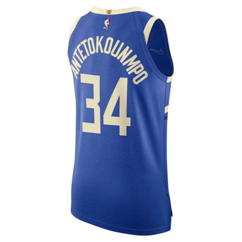 Giannis Antetokounmpo Milwaukee Bucks 2024/25 Player Jersey - City Edition - Royal - Image 3