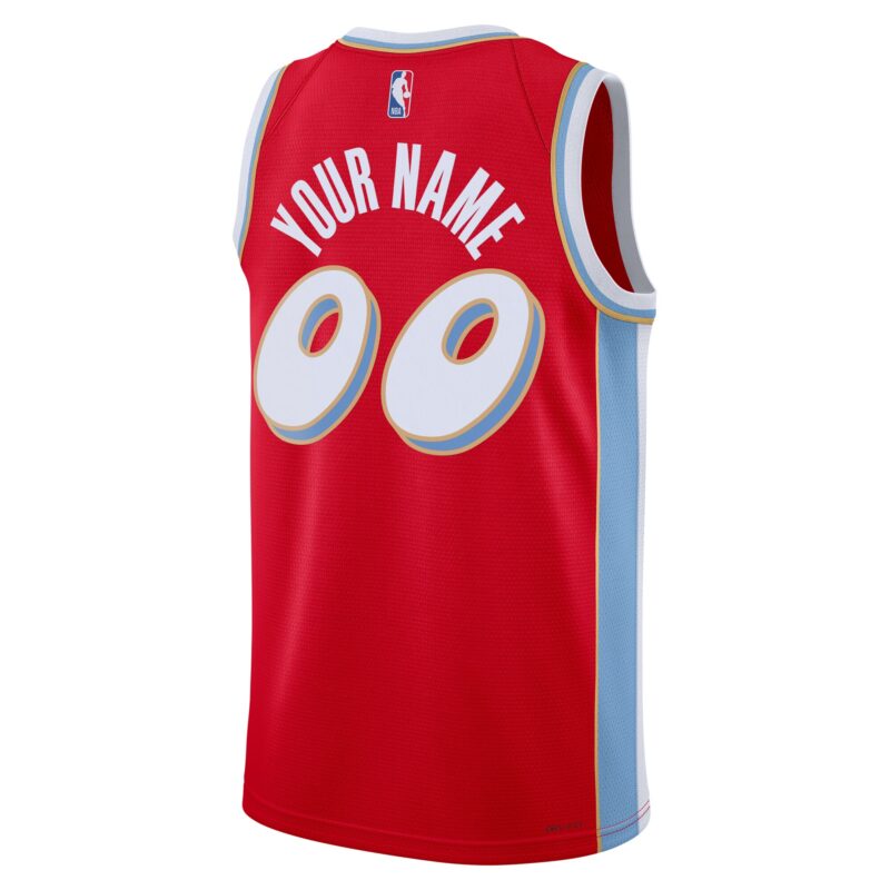 Memphis Grizzlies Unisex 2024/25 Custom Swingman Jersey - City Edition - Red - Image 3