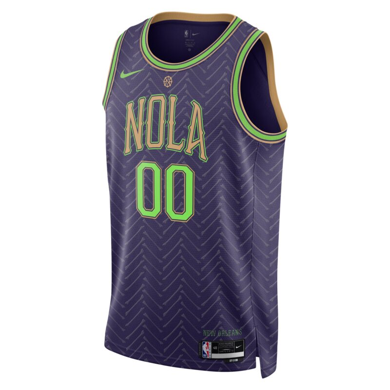 New Orleans Pelicans Unisex 2024/25 Custom Swingman Jersey - City Edition - Purple - Image 2