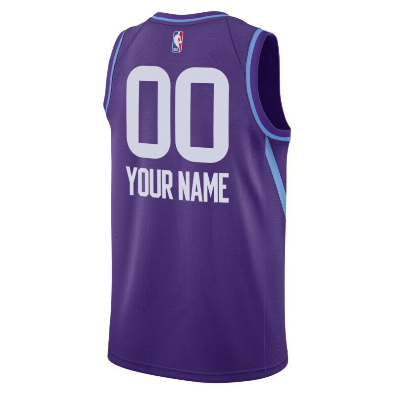 Utah Jazz Unisex 2024/25 Custom Swingman Jersey - City Edition - Purple - Image 3