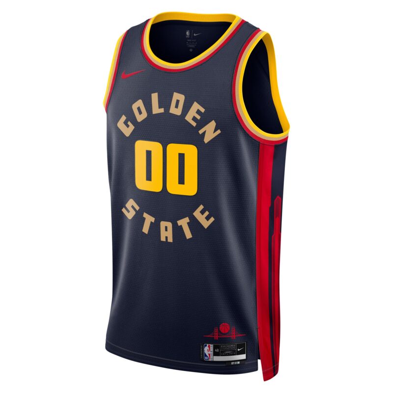 Golden State Warriors Unisex 2024/25 Custom Swingman Jersey - City Edition - Navy - Image 2