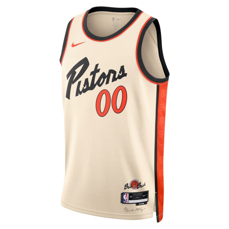 Detroit Pistons Unisex 2024/25 Custom Swingman Jersey - City Edition - White - Image 2