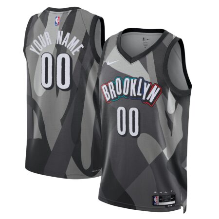 Brooklyn Nets Unisex 2024/25 Custom Swingman Jersey - City Edition - Gray