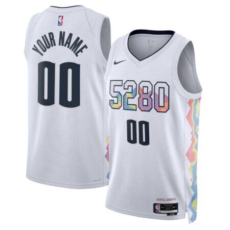 Denver Nuggets Unisex 2024/25 Custom Swingman Jersey - City Edition - White