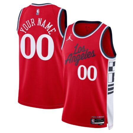 LA Clippers Brand Unisex 2024/25 Custom Swingman Jersey - Statement Edition - Red