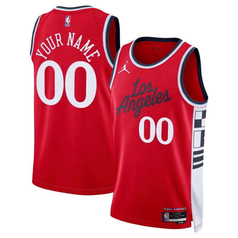 LA Clippers Brand Unisex 2024/25 Custom Swingman Jersey - Statement Edition - Red