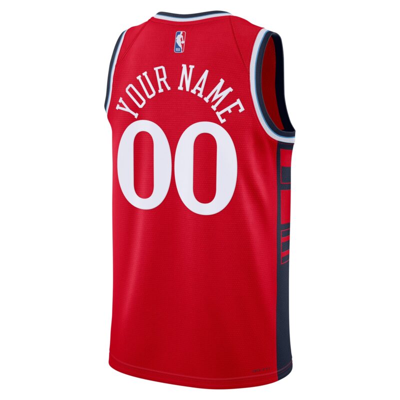 LA Clippers Brand Unisex 2024/25 Custom Swingman Jersey - Statement Edition - Red - Image 3