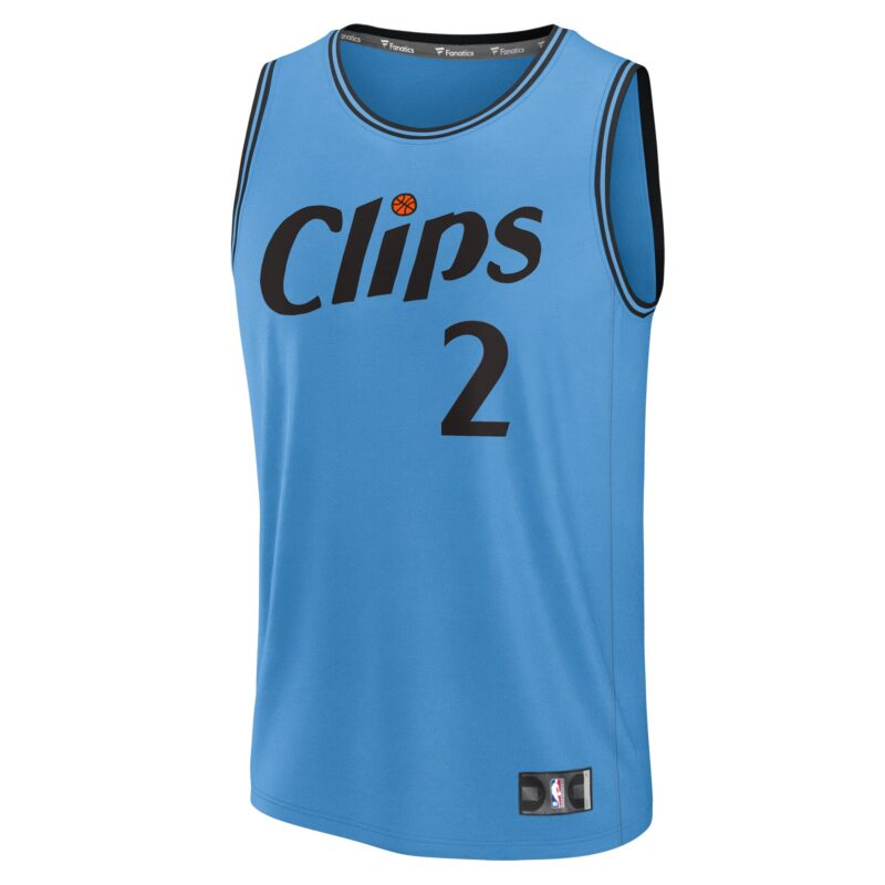 Kawhi Leonard LA Clippers 2024/25 Fast Break Player Jersey - City Edition - Light Blue - Image 2