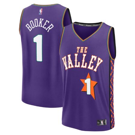 Devin Booker Phoenix Suns 2024/25 Fast Break Player Jersey - City Edition - Purple