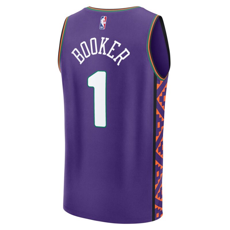 Devin Booker Phoenix Suns 2024/25 Fast Break Player Jersey - City Edition - Purple - Image 3