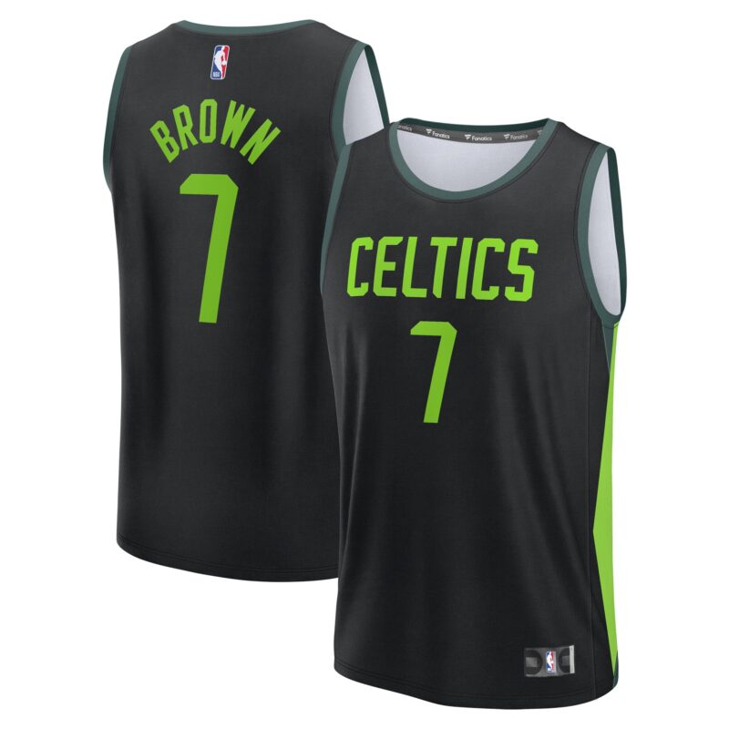 Jaylen Brown Boston Celtics 2024/25 Fast Break Player Jersey - City Edition - Black