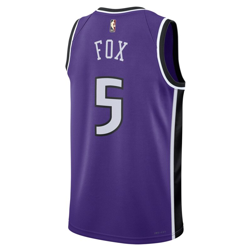 De'Aaron Fox Sacramento Kings Unisex 2024/25 Swingman Jersey - Purple - Classic Edition - Image 3