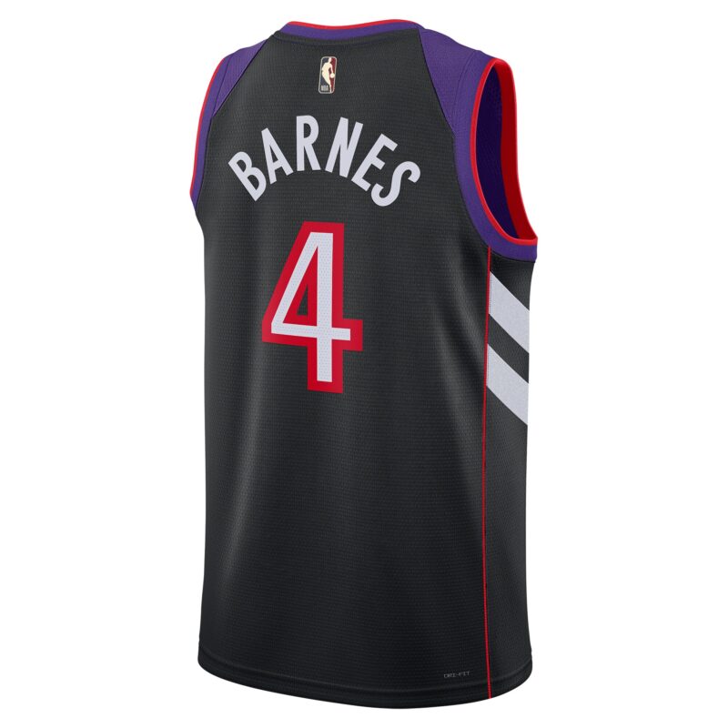 Scottie Barnes Toronto Raptors Unisex 2024/25 Swingman Jersey - Purple - Classic Edition - Image 3