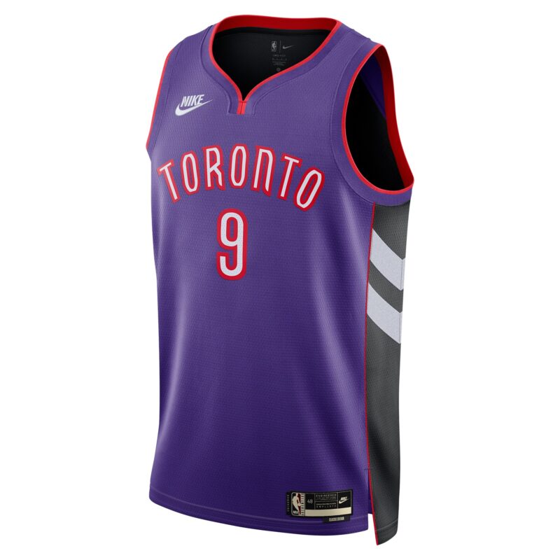 RJ Barrett Toronto Raptors Unisex 2024/25 Swingman Jersey - Purple - Classic Edition - Image 2