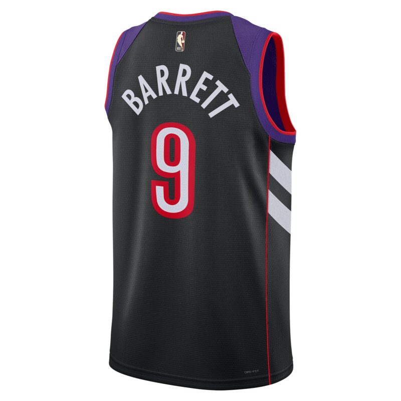RJ Barrett Toronto Raptors Unisex 2024/25 Swingman Jersey - Purple - Classic Edition - Image 3