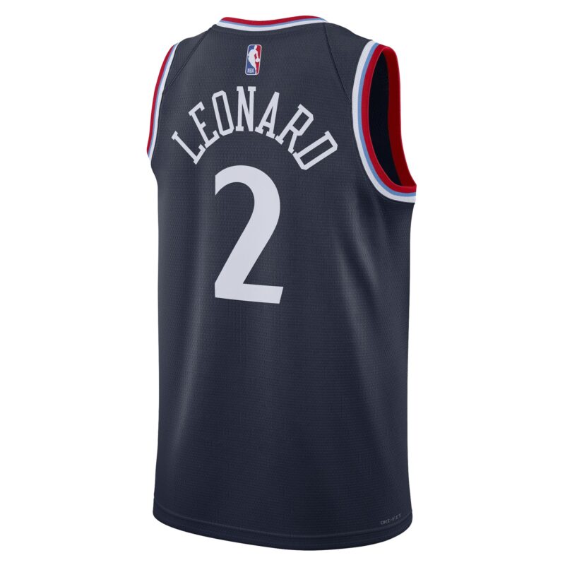 Kawhi Leonard LA Clippers Unisex 2024/25 Swingman Jersey - Navy - Icon Edition - Image 3