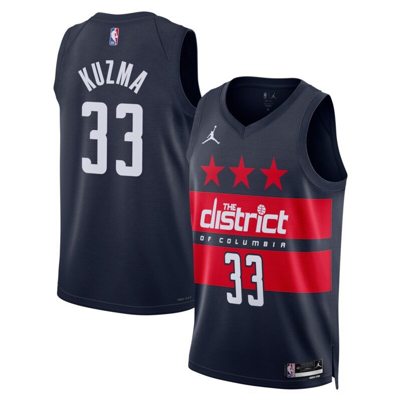 Kyle Kuzma Washington Wizards Brand Unisex 2024/25 Swingman Jersey - Statement Edition - Navy