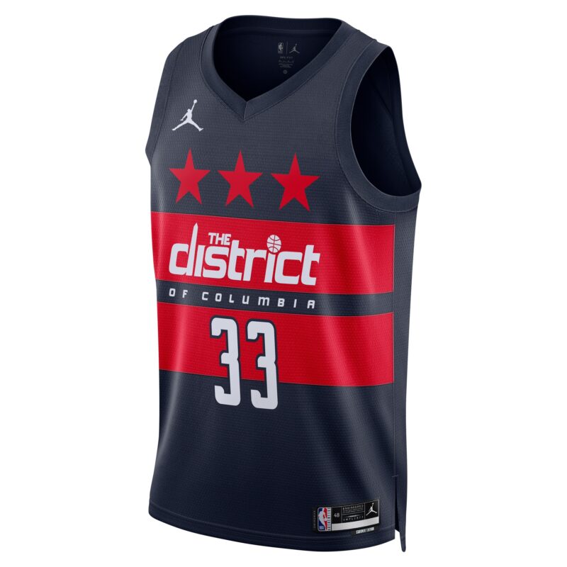 Kyle Kuzma Washington Wizards Brand Unisex 2024/25 Swingman Jersey - Statement Edition - Navy - Image 2