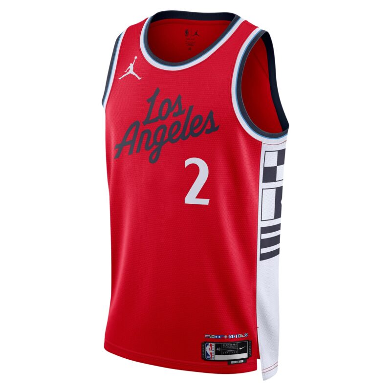 Kawhi Leonard LA Clippers Brand Unisex 2024/25 Swingman Jersey - Statement Edition - Red - Image 2