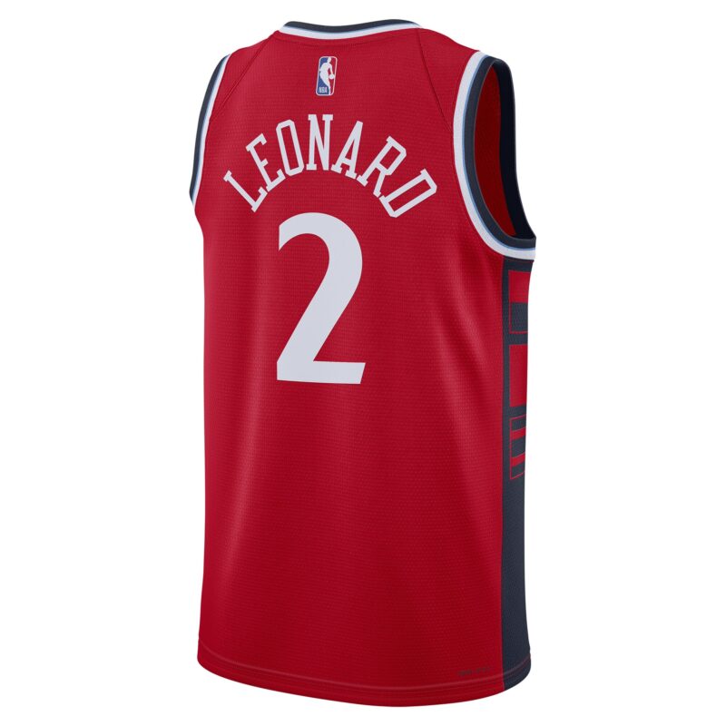 Kawhi Leonard LA Clippers Brand Unisex 2024/25 Swingman Jersey - Statement Edition - Red - Image 3