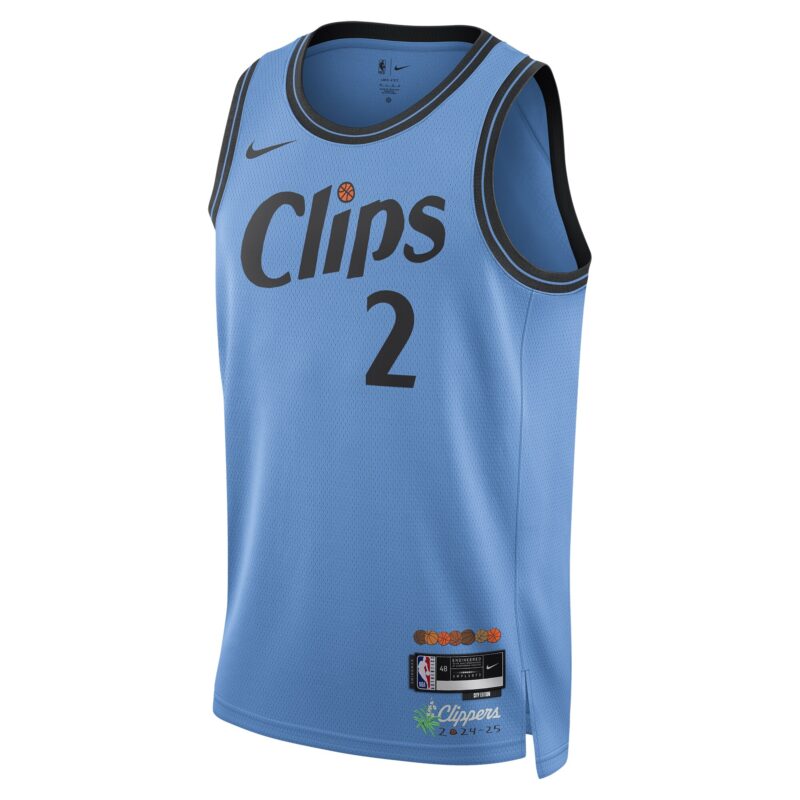 Kawhi Leonard LA Clippers Unisex 2024/25 Swingman Player Jersey - City Edition - Light Blue - Image 2