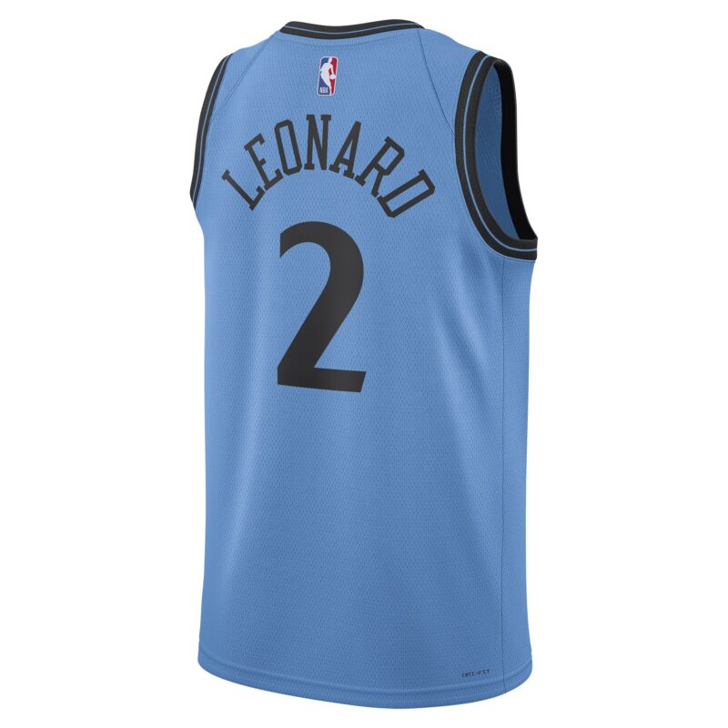 Kawhi Leonard LA Clippers Unisex 2024/25 Swingman Player Jersey - City Edition - Light Blue - Image 3