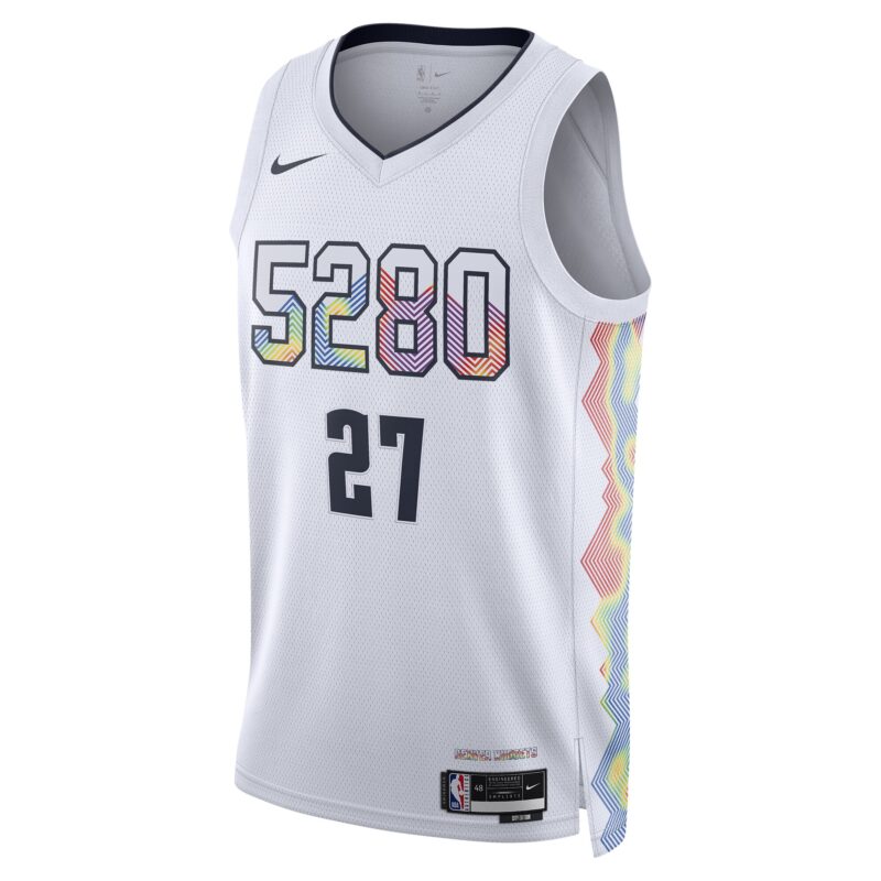 Jamal Murray Denver Nuggets Unisex 2024/25 Swingman Player Jersey - City Edition - White - Image 2