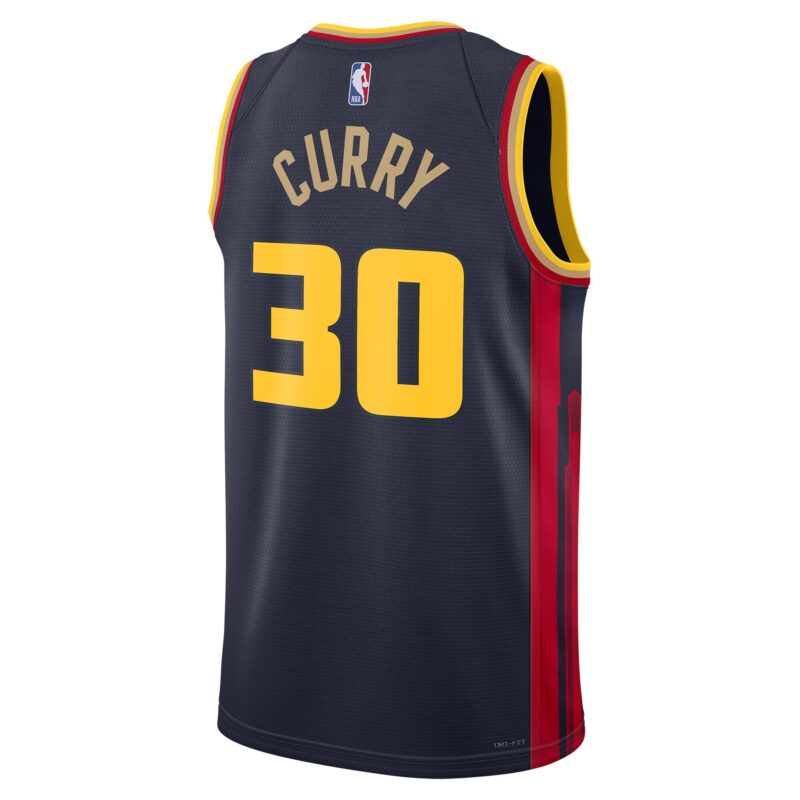 Stephen Curry Golden State Warriors Unisex 2024/25 Swingman Player Jersey - City Edition - Navy - Image 3