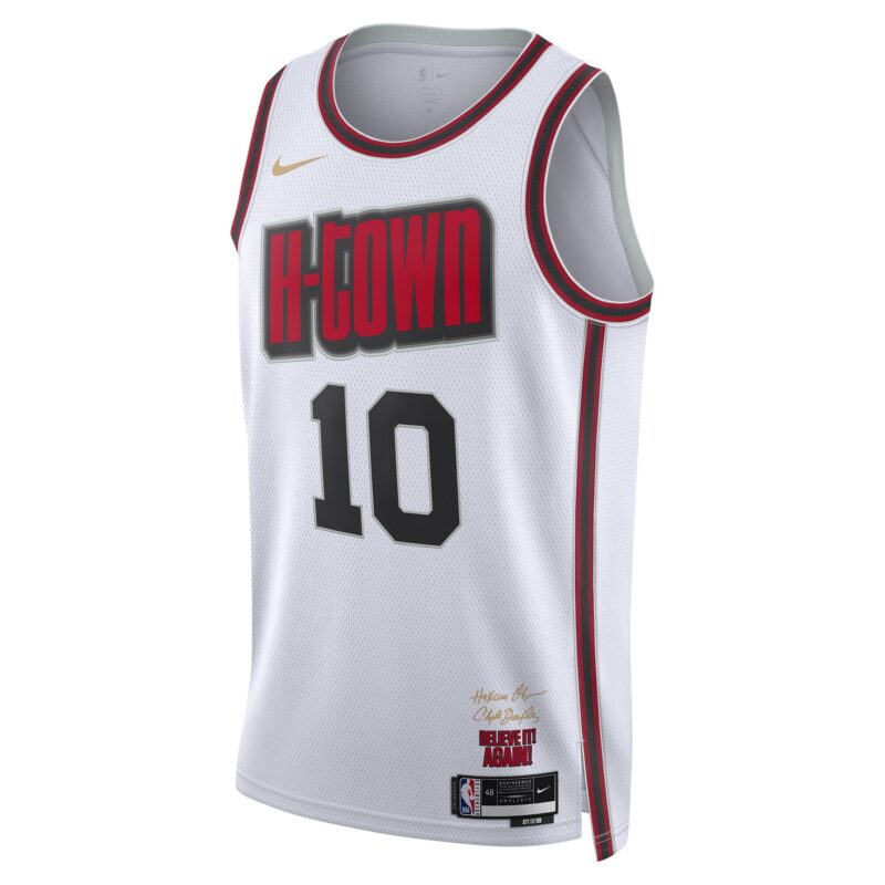 Jabari Smith Jr. Houston Rockets Unisex 2024/25 Swingman Player Jersey - City Edition - White - Image 2