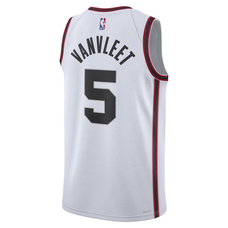 Fred VanVleet Houston Rockets Unisex 2024/25 Swingman Player Jersey - City Edition - White - Image 3